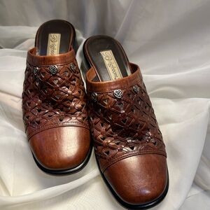 Brighton Brown Woven Leather Loafers